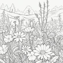 1 Adult Floral Coloring Book, Relaxing Wildflower Coloring Pages, Suitable For Women And Floral Enthusiasts As Birthday And Holiday Gifts - Blooming Flowers - View 5