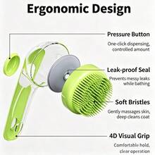 Pet Bath Brush Easy Foam, Cat Dog Massage Brush Pet Comb Pet Cleaning Brush Scrubbing Tool, Universal For Cats And Dogs Bathing - Multicolor - View 7