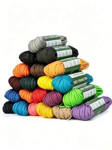 30m Paracord High-Strength Polyester Rope/1181.1 Inches 7-Strand Core, 4mm Rope, 249.48 KG Tensile Strength, Suitable For DIY Crafts, Camping, Clothing, Decoration (Not Suitable For Parachuting And Other Extreme Sports) - White - View 1