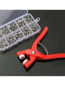200pcs Snap Button Set, Metal Snap Button Kit For Sewing, With Manual Snap Button Pliers And Storage Box, Suitable For DIY Crafts, Clothes, Hats, Bags - Multiple Styles - View 2