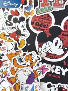 Disney 50張迪士尼米老鼠與好友卡通貼紙，防水貼紙，可愛米妮唐老鴨貼紙，適用於筆記本電腦、水壺、行李箱、剪貼簿DIY裝飾 - 1 Set - 查看 1