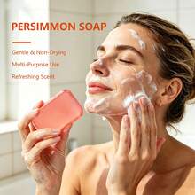 YURHERSU Persimmon Soap Gentle Cleansing Facial Soap Moisturizing Bath Soap - Persimmon Soap - View 3