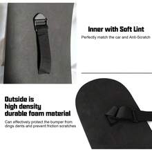 1 buah Pelindung Bemper Mobil, Bantalan Pelindung Parkir, Pelat Anti Gores, Bahan EVA Elastis Tinggi - hitam - View 3