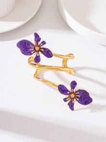 1 buah Gelang Salib Berpilin Enamel Motif Bunga Geometris, untuk Pemakaian Sehari-hari Wanita - Gelang Salib Terpilin - View 18