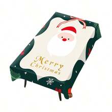 1/4/6/ Christmas Style Santa Claus Pattern Printed Chair Cover/Chair Slipcover Set, Suitable For Indoor Home, Restaurant, Hotel, Ideal Choice For Modern Daily Decoration, Elastic Chair Cover Is Washable. - Multicolor - View 10