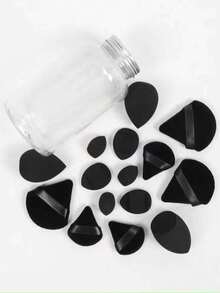 5pcs Makeup Sponge Set, Mini Powder Puff, Loose Powder Puff, Mini Loose Powder Puff, Mini Finger Puff, Suitable For Liquid, Cream And Powder Foundation, Create Flawless Makeup Look, Bottle And Bag Style Randomly Sent - Multicolor - View 5