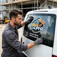 Custom PVC Stickers, Custom Vinyl Stickers, Self-Adhesive Car Decals Static Cling Window Stickers, Removable UV Resistant, Custom Logo Text, No-Trace Reusable Decoration, Suitable For Car Body, Bumper, SUV, Motorcycle, Home, Office, Glass Door - Multicolor - View 1