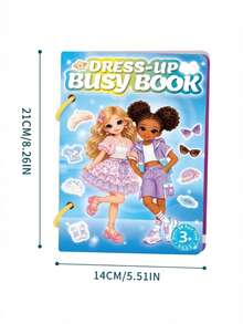 1 Buah Buku Aktivitas Stiker Boneka Kertas Modis DIY untuk Anak Perempuan, Mainan Stiker Boneka Kertas Modis yang Dapat Digunakan Kembali untuk Anak Perempuan, Mainan Kerajinan Aktivitas Edukasi Keterampilan Motorik Halus, Hadiah Ulang Tahun dan Natal untuk Anak Usia 3+ Tahun - MultiWarna - View 4