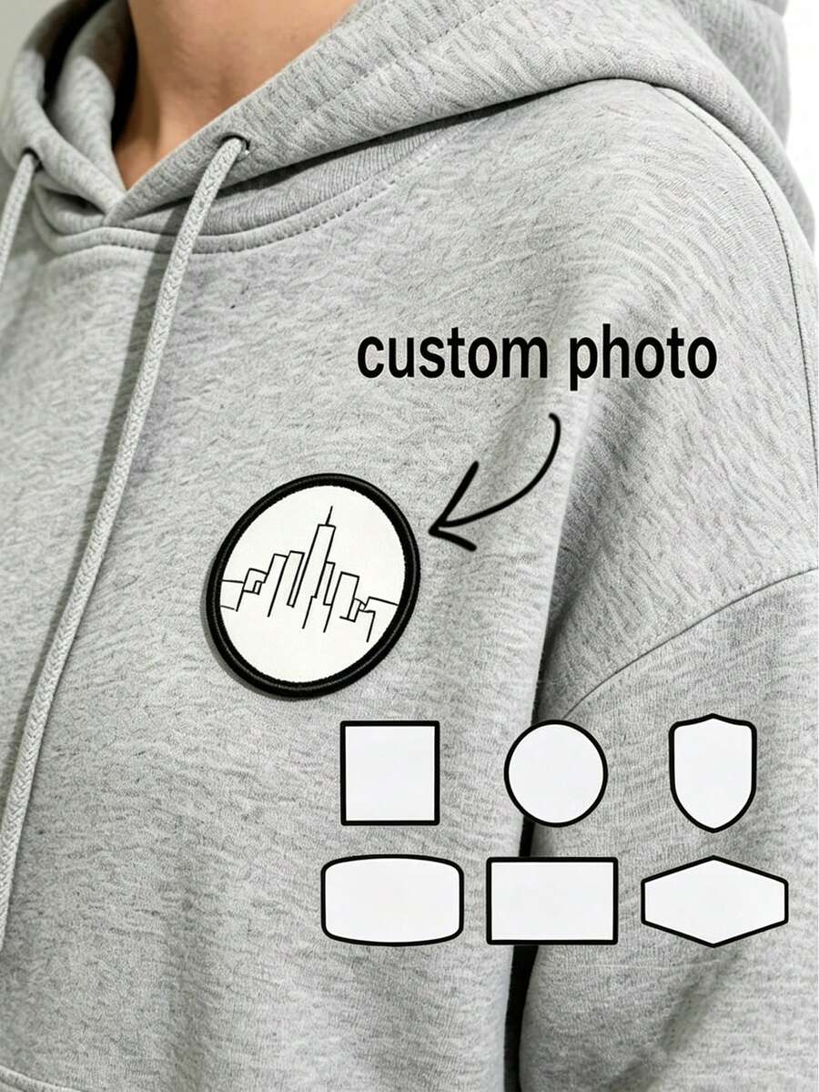 Patch Transfer Panas Foto Kustom, Patch Gambar yang Dipersonalisasi Cocok untuk Jaket, Tas, Topi - Dapat Ditransfer Panas atau Dijahit dengan Nama, Teks, Logo Merek, Cocok untuk Jaket, Tas, Ransel, Topi, dan Tutup Kepala - Hadiah untuk Pengiring Pengantin, Remaja, Pria atau Wanita - Beraneka warna - View 1