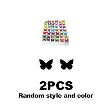 2Pcs/6Pcs/9Pcs/18pcs Random Style & Color 3D Double Layer Glowing Butterfly LED Lights With Adhesive Backing, Wall Decor, Home Decor, Holiday Decor, Family Decoration - Multicolor - View 12