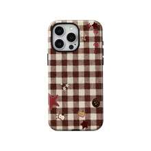 Retro Plaid Pastoral Style Phone Case Protective Cover Compatible With IPhone 17 16 15 14 Pro Max Plus 13 12 11 - Multicolor - View 1