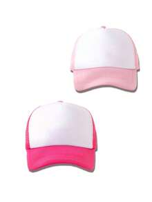 1/2pcs Unisex Colorblock Mesh Breathable Baseball Cap, Foam Trucker Hat, Suitable For Baseball, Badminton, Running, Hiking, Fishing, Daily Wear - Multicolor - View 20