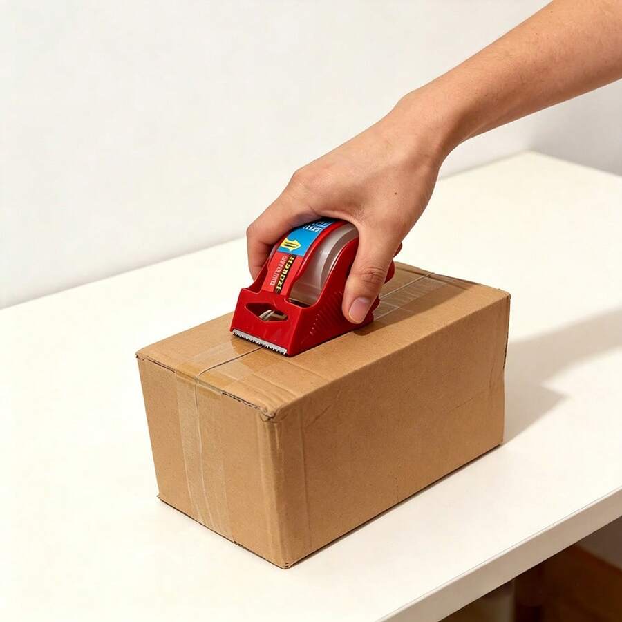 Includes Transparent Tape Dispenser, Plastic Box Sealer, Express Package Packaging & Shipping Box Packing Assistant, Plastic Tape Sealer, Packaging Tape Cutter/Box Sealer
