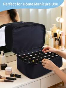 Nail Polish Storage Organizer – Holds 30–84 Bottles (15ml/0.5 Fl Oz); Features A Portable Design; A Storage Case Specially Designed For Nail Enthusiasts And Nail Technicians. - Multicolor - View 7