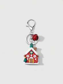 1pc Christmas Series Santa Claus Sleigh Reindeer Snowman Gift Keychain Bag Pendant - Multicolor - View 9