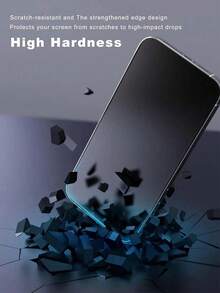 2PCS Ceramic Matte Anti-Spy Screen Protector, Compatible With IPhone 18 Pro Max/18 Pro/18 Duo/17/17Pro/17Air/17Pro Max/16/16Pro/16Pro Max/15/15Pro/15Pro Max/14/14Pro/14Pro Max/13/13Pro/13Pro Max/12/11/XS/8/7, Anti-Scratch, Anti-Shock, Anti-Fingerprint, Easy Installation. - Black - View 7