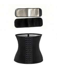 1 set, Cinturón de sudor de verano para hombres, soporte de cintura con hebilla de 4 filas, entrenador de cintura sauna, cinturón protector de cintura para deportes, faja de cintura deportiva para hombres - Multicolor - Ver 10