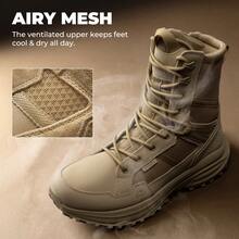 Men Military & Tactical Boots - Beige - View 8