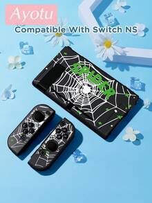 Ayotu Halloween Spider Web & Star Pattern Protective Case, Compatible With Switch, Compatible With New Switch 2 (2025)/Switch NS/Switch OLED, Can Be Installed On Dock Without Removing Protective Case, Universal Game Controller Protective Cover, Switch Game Accessories, Anti-Drop, Anti-Slip, Anti-Scratch, Fashionable And Beautiful, Suitable For Autumn/Christmas/Back To School/Winter/Easter/Birthday Gift/Halloween And Other Occasions. - View 16