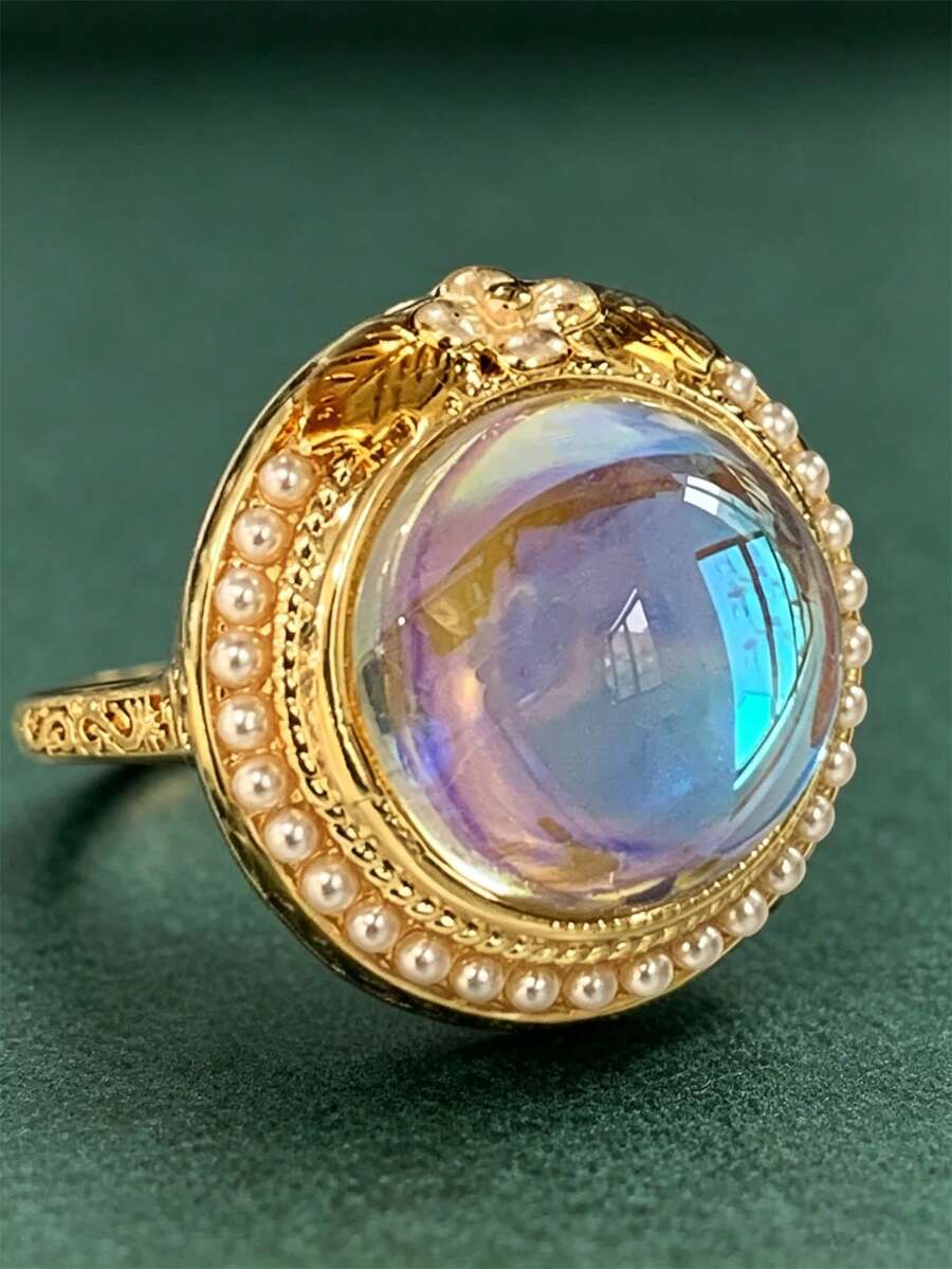 1pc Fashion Ring Women's Wedding Anniversary Accessory Gift - 1# - View 1