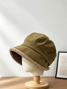 Women's Winter Bucket Hat, Warm Bell-Shaped Hat With Soft Faux Fur Trim, Comfortable Cold Weather Hat, Suitable For Autumn/Winter Outfits, Travel, Walking, Commuting, Shopping And Daily Fashion Accessory - Multicolor - View 4