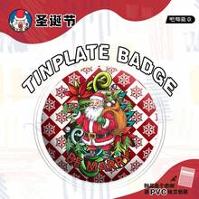 2026-1PC-Christmas Button Badge Collection, Santa Snowman Reindeer Christmas Tree Round Pins, Festive Holiday Backpack Jacket Hat Decoration, Xmas Party Accessory, Stocking Stuffer, Christmas Gift, Birthday Gift, New Year Gift - Multicolor - View 6