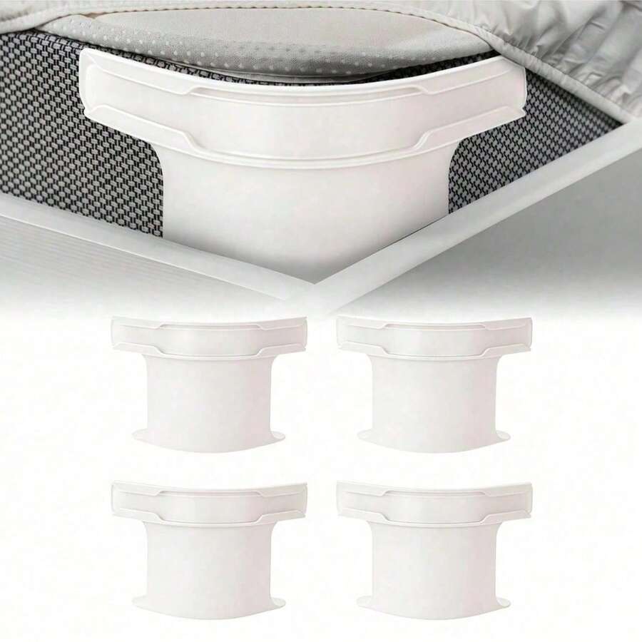 4pcs Multifunctional Clips, Invisible Bed Sheet And Duvet Cover Fixing Clips, Non-Slip Bed Sheet Fixing Clips, Durable And Easy To Install, Suitable For Knitted Bed Sheets, Can Fix Bedding And Sofa Cushions, Bed Sheet Fixing Clips, Bedding Accessories