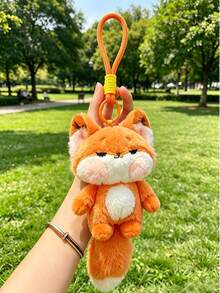 Liontin Boneka Rubah Lucu, Gantungan Kunci Rubah Lembut dan Berbulu, Hiasan Menggemaskan Cocok untuk Ransel, Tas Tangan, dan Kunci, Hadiah Kecil Ideal untuk Teman dan Penggunaan Sehari-hari - Burnt Orange - View 7
