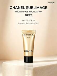 Chanel-5ml-Travel Size Luxury Essence Foundation BR12 Long-Lasting Coverage Oil Control Non-Smudging Natural Finish - 5ML-travel Size - View 1