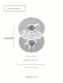 20pcs/10pcs/1pc, Sewing Machine Bobbins, Transparent Plastic Sewing Thread Spools - Suitable For Sewing Machines And Hand Sewing Projects! Plastic Bobbin Lock Core, Sewing Machine Bobbin 2518P Multi-Function Thickened Version - Upgraded Version - View 4