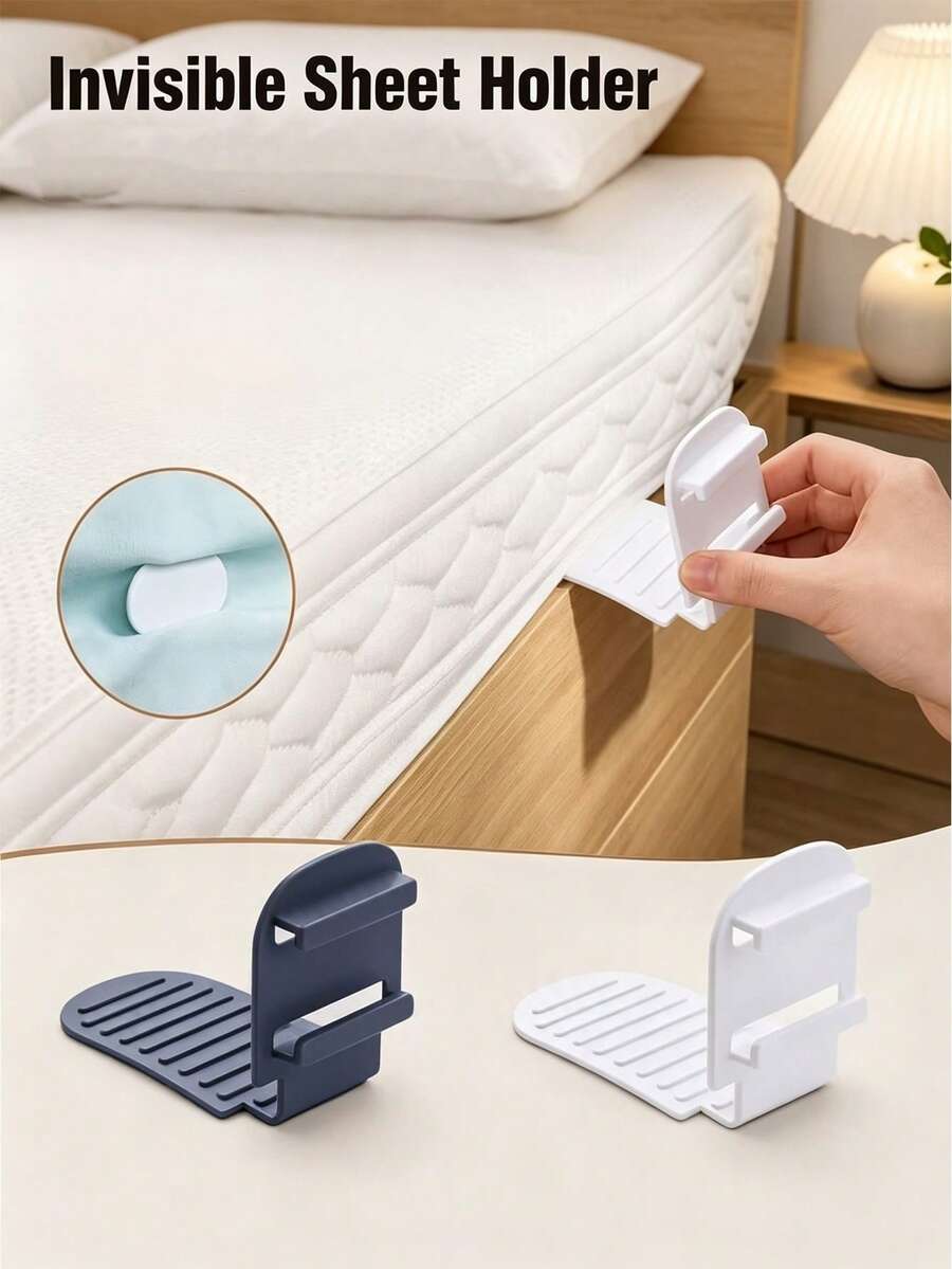 Bed Sheet Anti-Slip Fixing Clips, Duvet Cover Clips, Multi-Functional Bed Sheet And Mattress Clips, Anti-Shift Clips, Bed Rail Anti-Shift Clips, Bed Sheet Fixing Clips - Multicolor - View 1