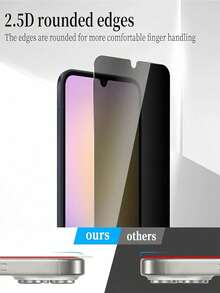 BOLLYMORE 5-Pack 9H Tempered Glass Privacy Screen Protector Compatible With DUO/18/18 Pro/18 Pro Max/17/16 Pro Max - 5pcs Privacy - View 5