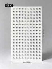 41pcs Set 8*14cm/8*12cm PET White & Colorful Rhinestone Faux Pearl Self-Adhesive Stickers, Includes Transparent Round Rhinestones, Mini Crushed Rhinestones, Water Drop Bubble Rhinestones, White Pearl Polka Dot Pattern, Luxury Delicate Style, Suitable For Phone Case, Earphone Bag Decoration, Styling Modification Accessories, DIY Decorative Stickers - Multi-color - View 8