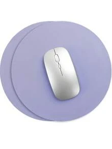 1/2Pcs Circular Mouse Pads, Ultra Thin Waterproof PVC Leather Mouse Pad,Stitched Edges,Works For Computers, Laptop,All Types Of Mouse Pad, Office/Home(22x22cm,8.66"X8.66") - Multicolor - View 24