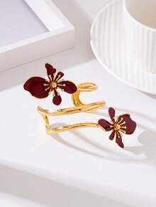 1 buah Gelang Salib Berpilin Enamel Motif Bunga Geometris, untuk Pemakaian Sehari-hari Wanita - Gelang Salib Terpilin - View 17