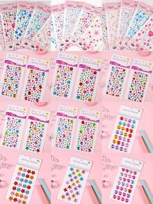 5pcs/Set Multi-Size 3D Acrylic Gem Stickers, Mixed Color Shiny Rhinestone Stickers, Self-Adhesive Easy-Tear Stickers, DIY Handmade Decoration Diamond Stickers, Suitable For Scrapbooking, Phone Cases And Art Projects Diamond Painting Accessories, Bedazzling - A - View 11