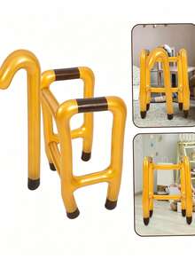 Set Dekorasi Tiup Emas - Termasuk Alat Bantu Jalan dan Tongkat Penopang, Bahan PVC Tahan Lama, Dapat Dilipat, Cocok untuk Pesta, Aktivitas Hiburan, Aksesori Dekorasi Sehari-hari dan Acara Lainnya - Emas - View 2