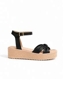 Women Platforms & Wedge Sandals - Black - View 4