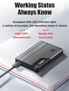 EAGET Portable External Hard Drive 2.5 Inch USB3.0 5Gbps, 500GB 1TB External HDD, Metal Casing, Auto Sleep Hibernation, External Storage For Laptop & Desktop Computer File Backup - View 7