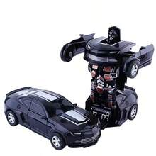 Transforming Car, Transforms Into Robot After Collision, World Famous Car Model, Clever Design, Cool Appearance, Multiple Styles Available, Cool Car Toy, Transforming Toy, Educational Toy, Toy Loved By Children, Suitable As Birthday Gift, Holiday Gift, Surprise Gift - Multi-color - View 14