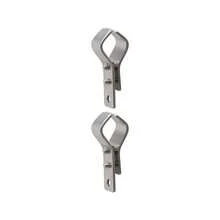 1 Set Stainless Steel Pipe Clamp, Used For Installing Sunshade Net Pole, Made Of Stainless Steel, Size 55x42x2mm, Adjustable To Fit Pipe Diameters Between 16mm And 26mm. - Light Grey - View 3