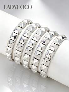 5 Rings Silver