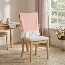 Vintage Bohemian Floral Pattern Chair Cover With Ruffles And Lace Embroidery, Stretchable And Washable, Suitable For Dining Chairs, Can Be Used For Wedding, Party And Restaurant Decoration. - Multicolor - View 8