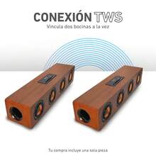 Bocina Tipo Barra de Sonido, Diseño Madera, USB,, FM, Sonido Potente para Hogar XUOE - 1 - Ver 4