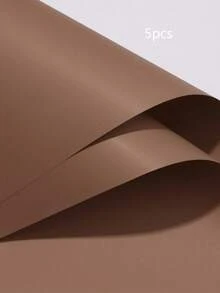10Sheets Solid Color Paper Waterproof Fresh Flower Bouquet Wrapping Paper Matte Film Oya Paper Flower Wrapping Paper Flower Wrapping Paper - B-Brown - View 6