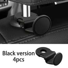 2/4PCS[Hidden]Car Headrest Hooks, Car Seat Back Hooks, Rear Seat Storage Hooks, ABS Multi-Functional Car Interior Hooks, Black/Brown, Universal For Most Car Models. Home & Life Storage & Organization Car Storage. Headrest Hooks One-Click Installation! Hidden Design Doesn't Take Up Space, Hang Bags, Umbrellas, Takeout, Black And Brown Colors, Multi-Purpose Hook, Keep Rear Seat Tidy. Convenient And Practical, Sturdy And Durable, Beautiful And Functional. - Multicolor - View 13