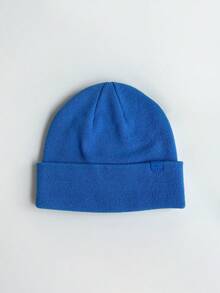 Men's Solid Color Rib Knit Beanie Hat, Slouchy Cuffed Winter Warm Hat, Soft Stretch Skull Cap For Casual Outdoor Wear - Knitted Hat - View 8