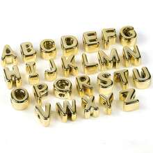 Large Beads. 54pcs, Silver/Gold. Very Suitable For Making Bracelets, Necklaces, Pendants And Other Decorations, With A Delicate And Interesting Style, As Well As Backpacks And Other Decorations. - Multicolor - View 7