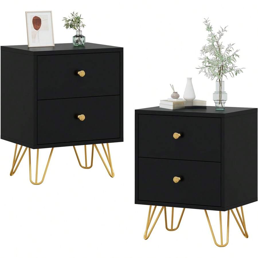 Nightstands - Black - View 1