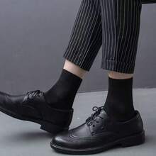 1/5/10/20 Pairs Loose Breathable Thin Elastic Socks - Comfortable And Unrestricted, Perfect For Leg Swelling And Elderly. Plus Size Mid-Calf Business Socks, Random Color, Unisex Versatile Style - Multicolor - View 5